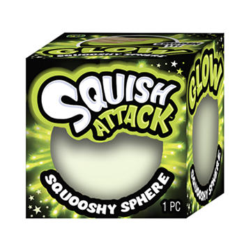 Ja-Ru Squish Attack Glow-in-the-Dark Squooshy Sphere