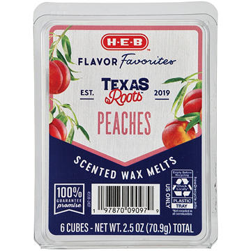 H-E-B Flavor Favorites Texas Roots Peaches Scented Wax Melts, 2.5 oz