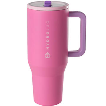 HydroJug Traveler Straw Tumbler - Pink Sugar, 40 oz