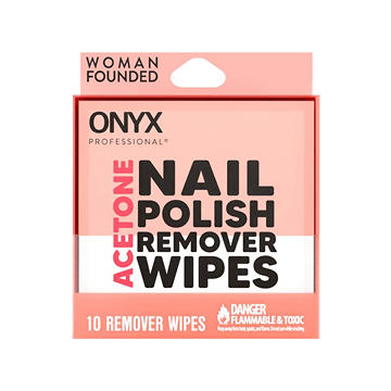 ONYX Acetone Nail Polish Remover Wipes, 10 ct