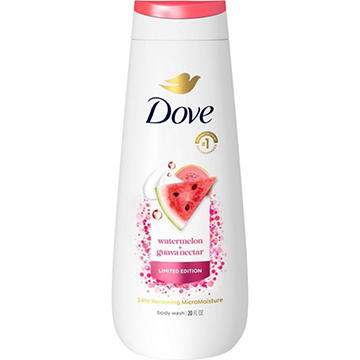 Dove Moisturizing Body Wash Limited Edition - Watermelon & Guava Nectar, 20 oz