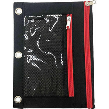 Tech Gear Binder Pouch Plus - Black & Red