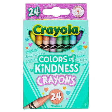 Crayola Colors of Kindness Edition Crayons, 24 pk