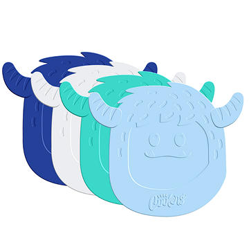 Fit + Fresh Cool Coolers Kids Shaped Ice Packs - Yeti, 4 pk