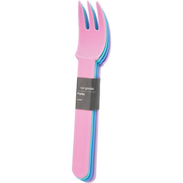 our goods Forks - Multi Color, 4 pk