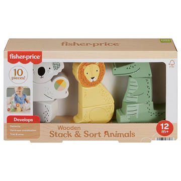 Fisher-Price Wooden Stack & Sort Animals