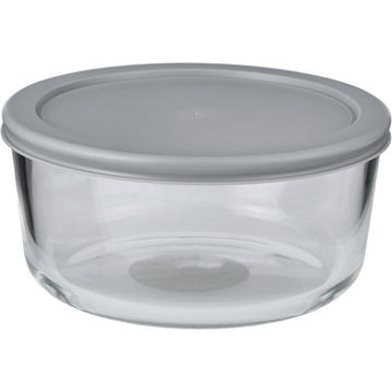 our goods Round Borosilicate Glass Food Storage Container, 4 cup