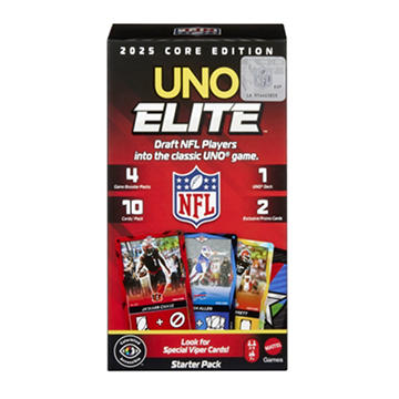 UNO Elite NFL Core 2025 Card Game Starter Pack