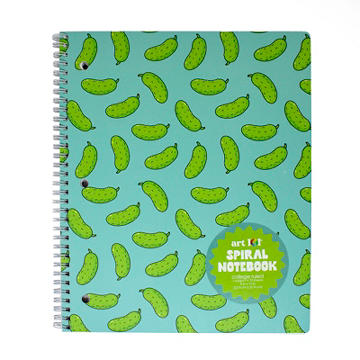 Art 101 College Ruled Spiral Notebook - Pickles, 9" x 11"