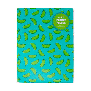 Art 101 Pickle Print Pocket Folder, 9" x 12"