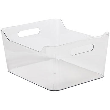 our goods Storage Bin with Handles - Clear, Large