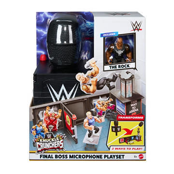 WWE Knuckle Crunchers Final Boss Microphone Playset