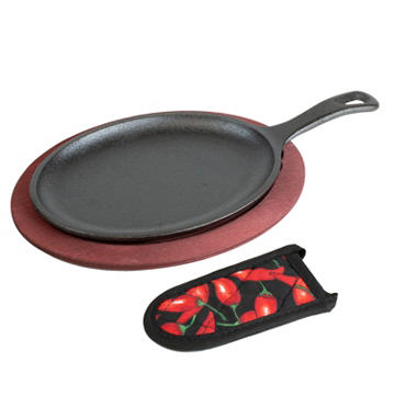 Lodge Cast Iron Fajita Pan Set