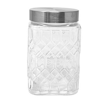 Blue Harbor Paragon Square Glass Storage Jar, 57 oz