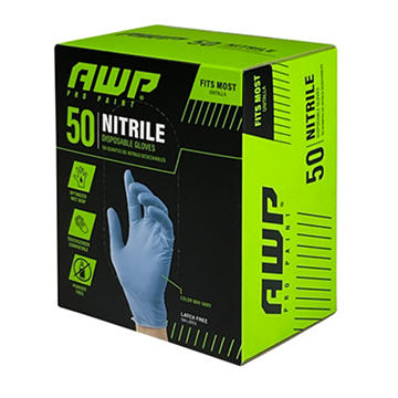 Big Time Products AWP Pro Paint Nitrile Gloves, 50 ct