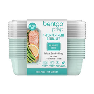 Bentgo Prep 1 Compartment Container - Mint, 10 pk