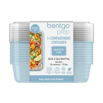 Bentgo Prep 1 Compartment Container - Sky, 10 pk