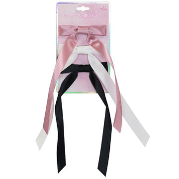 Trend Zone Kids Ribbon Bow Barrette Clips - Variety Pack, 3 ct