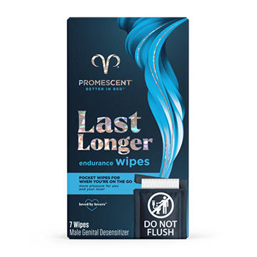 Promescent Better in Bed Last Longer Endurance Wipes, 7 ct