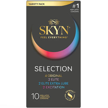 SKYN Feel Everything Selection Non-Latex Condoms Variety Pack, 10 ct
