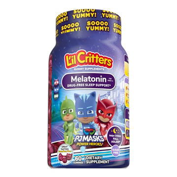 Lil Critters PJ Masks Power Heros Kids Melatonin Gummies, 60 ct