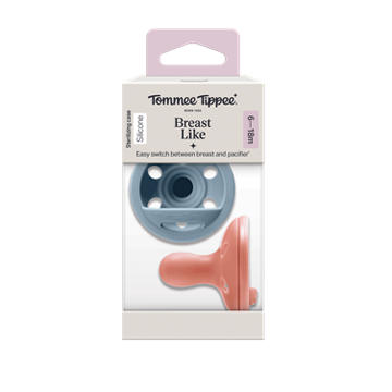 Tommee Tippee Breast Like Pacifiers for 6-18 Months, 2 ct