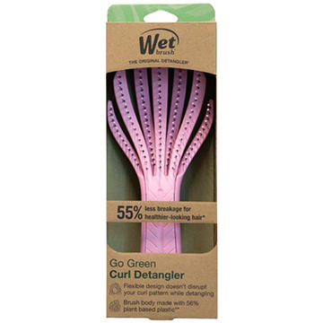 Wet Brush Go Green Curl Detangler Hair Brush - Pink