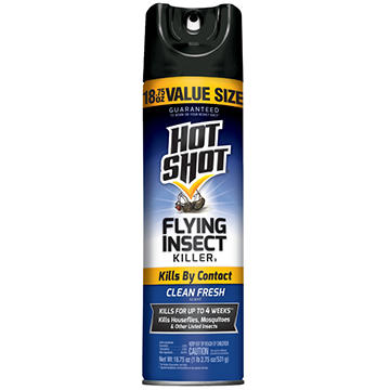 Hot Shot Flying Insect Killer - Clean Fresh Scent, 18.75 oz