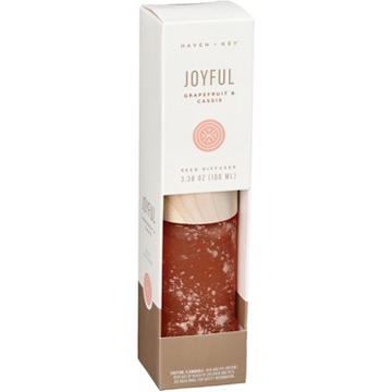Haven + Key Joyful Reed Diffuser - Grapefruit & Cassis, 3.38 oz