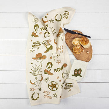 MU Kitchen Wild West Kitchen Towel, 20" x 30"