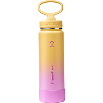 ThermoFlask Stainless Steel Straw Bottle - Sunset Glow, 24 oz