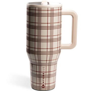 Hydrojug Stainless Steel Traveler - Blair Brown Plaid, 40 oz