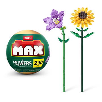 Zuru MAX Flowers Collection Building Set - Platycodon & Sunflower, 210 pc