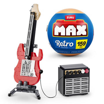 Zuru MAX Retro Collection Building Set Capsule - Guitar & Amp, 159 pc