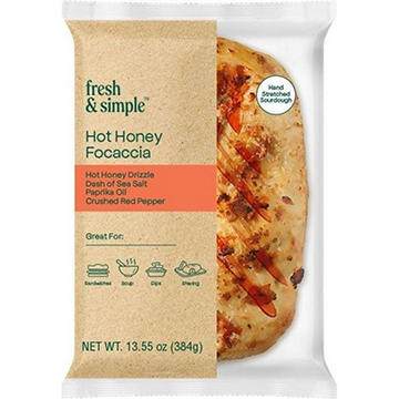 Fresh & Simple Hot Honey Focaccia Bread, 13.55 oz