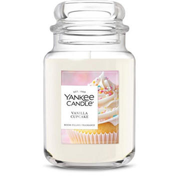 Yankee Candle Vanilla Cupcake Scented Jar Candle, 22 oz