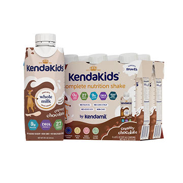 Kendakids Complete Nutrition Shake - Creamy Chocolate, 8 oz Bottles, 6 ct