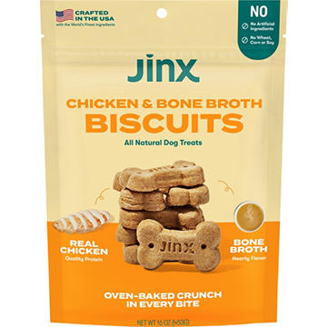 Jinx Biscuits Dog Treats - Chicken & Bone Broth, 16 oz