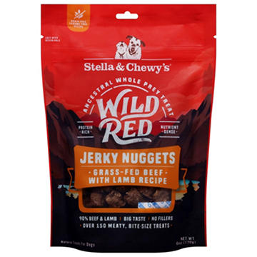 Stella & Chewy's Wild Red Jerky Nuggets Dog Treats - Beef & Lamb, 6 oz