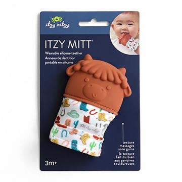 Itzy Ritzy Mitt Highland Cow Teether