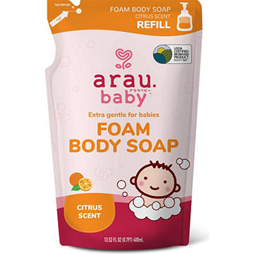 Arau Baby Foam Body Soap Refill - Citrus Scent, 13.52 oz