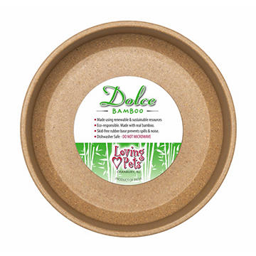 Loving Pets Dolce Bamboo Dish - Medium