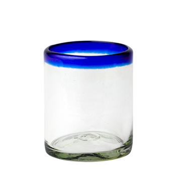 10 Strawberry Street Cobalt Rim Double Old-Fashioned Cup