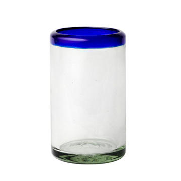 10 Strawberry Street Cobalt Rim Highball