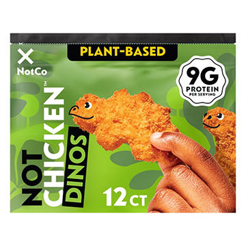 NotCo NotChicken Dinos Frozen Plant Based Breaded Chicken Nuggets, 12 ct
