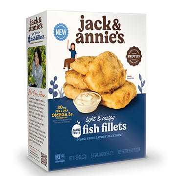 Jack & Annie's Vegan Jackfruit Fish Fillets, 5 ct