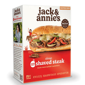 Jack & Annie's Vegan Jackfruit Shaved Steak, 8 oz