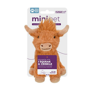 MiniPet Highland Cow Dog Toy