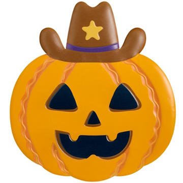 Destination Holiday Metal Cowboy Pumpkin
