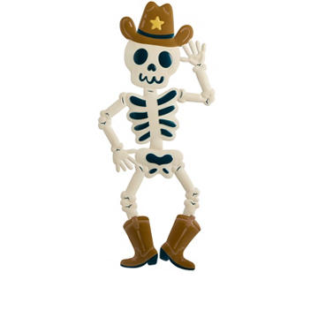 Destination Holiday Halloween Cowboy Skeleton Yard Stake